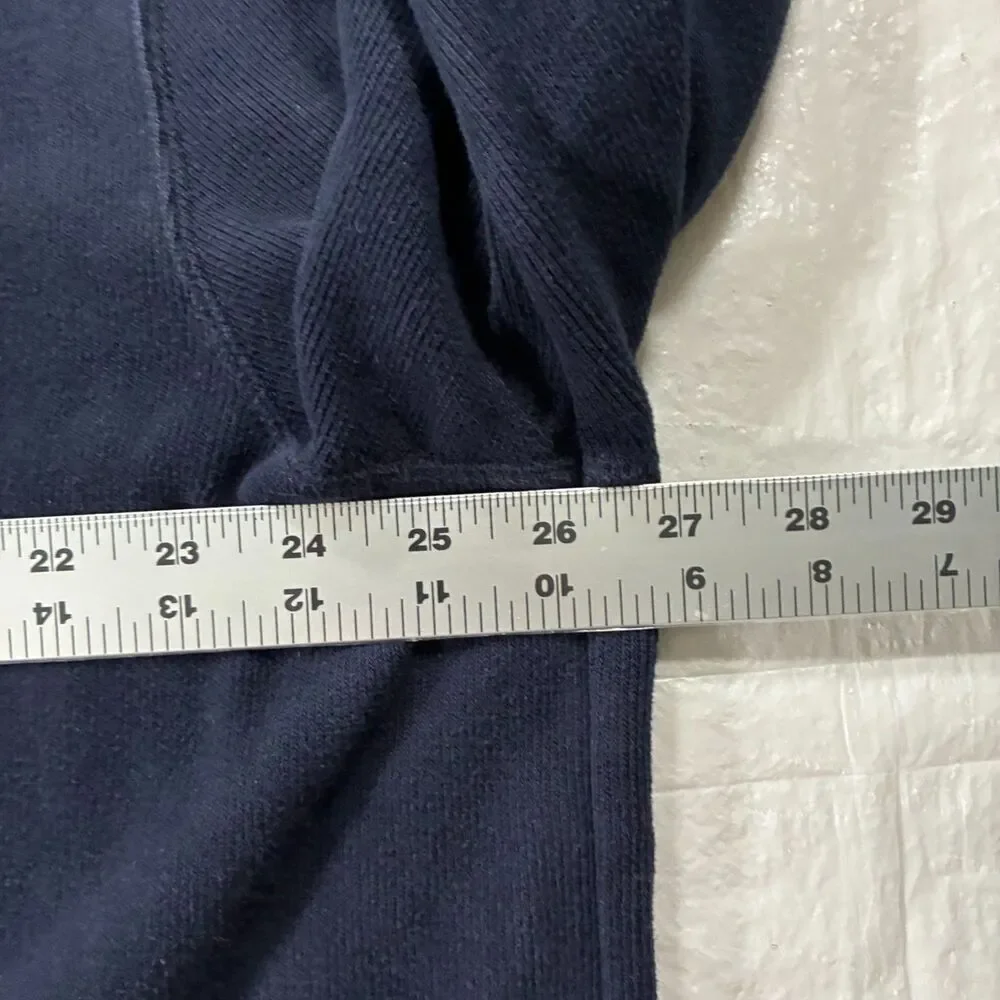 Vintage Polo Ralph Lauren Quarter Zip Sweater Navy Blue Red Pony Logo Men’s XXL